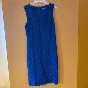 Katia ladies lace dress in navy blue. Fully lined size large.